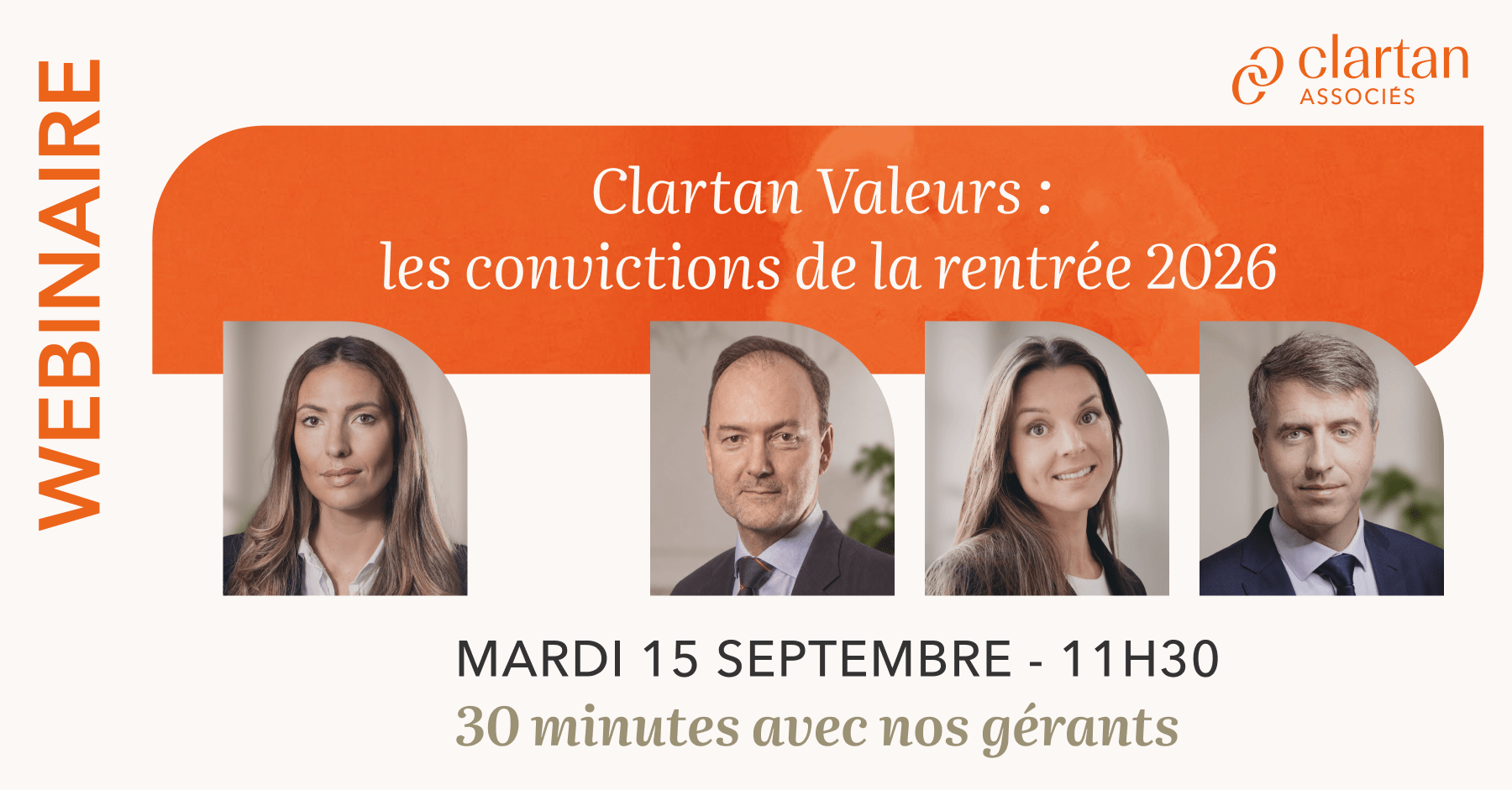 WEBINAIRE Clartan Valeurs : les convictions de la rentrée 2026