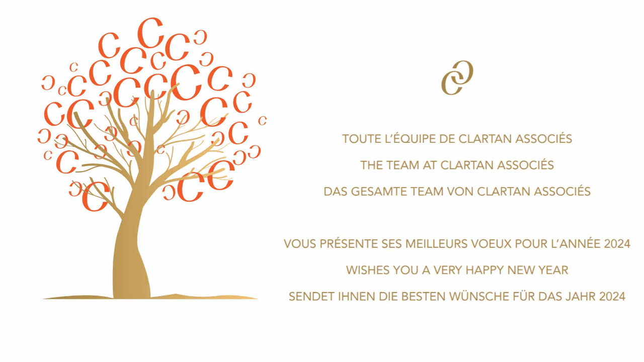 Clartan Associés sendet Ihnen die besten Wünsche !