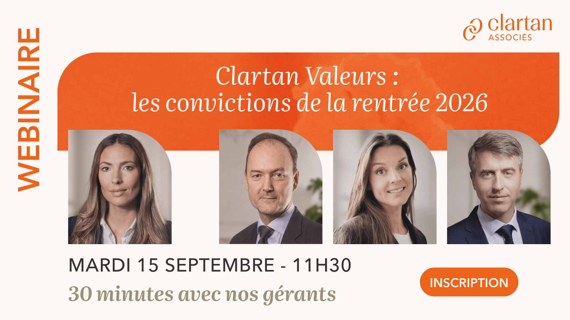 WEBINAIRE Clartan Valeurs : les convictions de la rentrée 2026